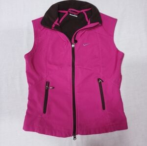 Nike Therma Fleece Lined 2 Way Zip Vest Jacket